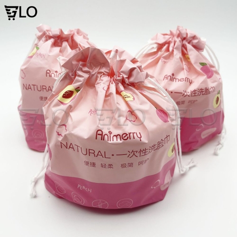 Khăn Lau Mặt Khô Cotton Animerry Dùng 1 Lần, Vệ Sinh, An Toàn, Cho Làn Da Nhạy Cảm