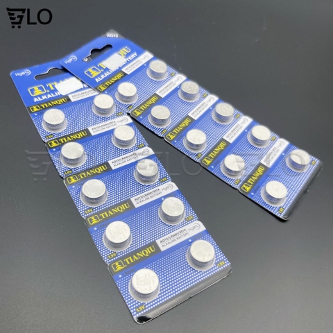 1 Vỉ 10 Viên Pin AG13, LR44, A76 Alkaline - Nhỏ Gọn, Bền Lâu, Đáng Tin Cậy
