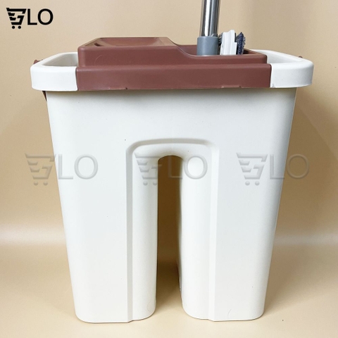 Bộ Cây Lau Nhà 2 Ngăn Kèm Thùng Tự Vắt Tiện Dụng