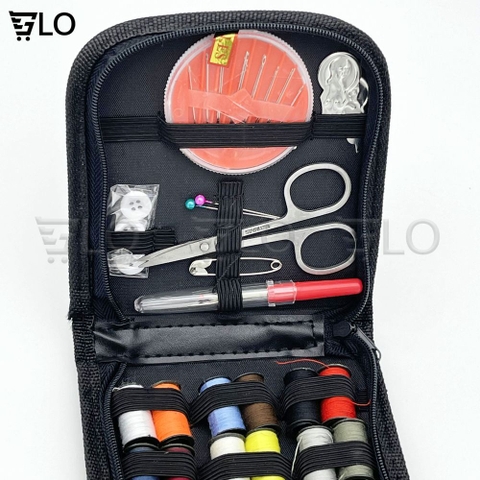 Bộ Kim Chỉ Khâu Gấp Gọn Cho Công Việc May Vá, Thêu Thùa, Đầy Đủ Vật Dụng Kèm Theo Như Hình