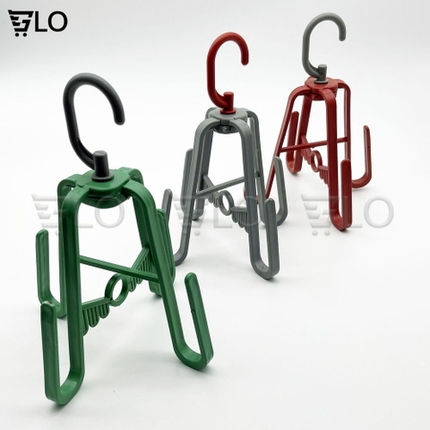 Móc Treo Phơi Giày, Dép, Tất Vớ, Mũ Nón, Quần Áo, Váy Thông Minh Tiện Lợi Bằng Nhựa – Giữ Form, Nhanh Khô