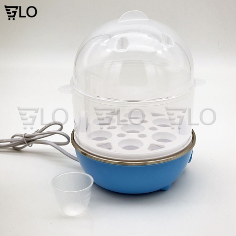 Máy Luộc Trứng Hấp Thức Ăn Đa Năng 2 Tầng, Nồi Hấp Bánh Bao, Rau Củ, Hải Sản