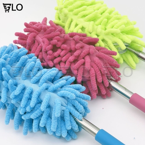 Cây Lau Bụi San Hô 80cm, Chổi Quét Bụi Kéo Dài Thu Gọn Tiện Lợi