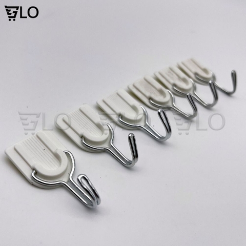 Combo 6 Cái Móc Treo Dán Tường Bằng Nhựa Đa Năng