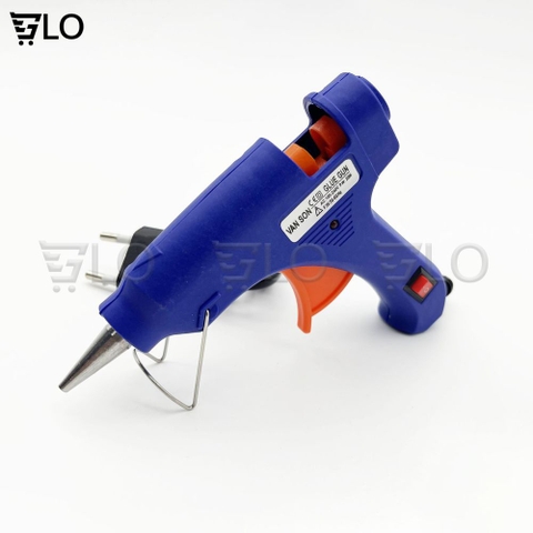 Súng Bắn Keo Nến Silicon Nyleo E20 Loại Nhỏ 20w Có Công Tắc, Máy Bắn Keo Điện Mini, Dụng Cụ Bắn Keo Silicone Loại Bé