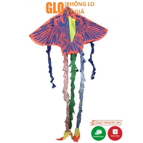 Diều Phụng Trung 3 Đuôi 1.2M x 2.1M(Kèm Cuộn Dây 80m)