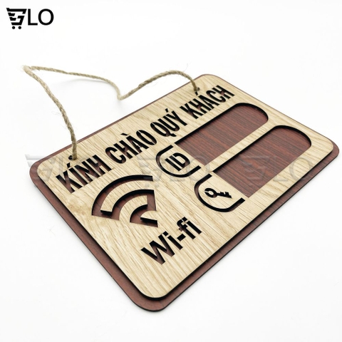 Bảng Gỗ Decor Wifi Password Treo Tường, Trang Trí Homestay, Tạo Điểm Nhấn Độc Đáo Cho Không Gian Của Bạn