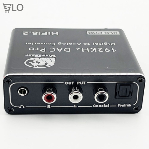 Bộ Vinagear XL6 Pro Chuyển Quang Optical Sang Audio(Digital Sang Analog) Chính Hãng Cao Cấp, Có Nút Điều Chỉnh Âm Lượng