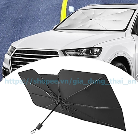Ô Dù Che Nắng Kính Lái Xe Hơi Hình Chữ Nhật, Ô Tô Cách Nhiệt Gấp Gọn Chống Tia UV