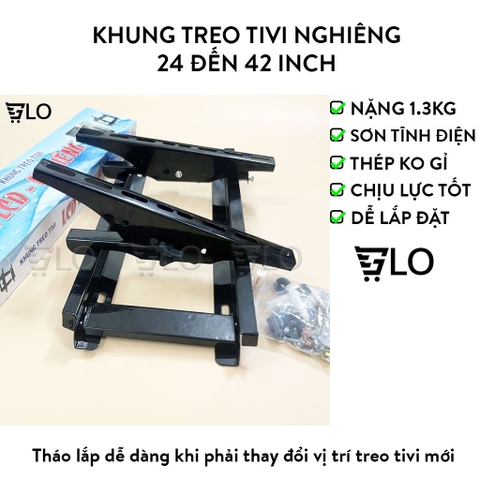 Khung Treo Tivi Nghiêng Từ 24-42 Inch