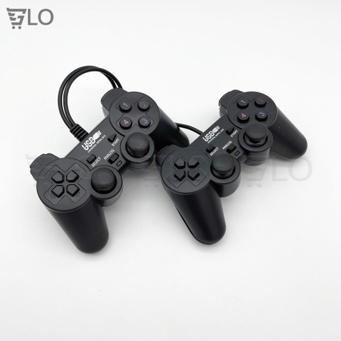Tay Cầm Chơi Game Đôi Gamepad Có Rung Đen