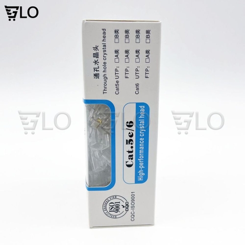 Combo 100 Đầu Hạt Mạng RJ45 CAT5/CAT6 Vỏ Nhựa