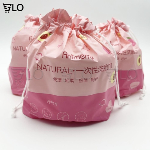 Khăn Lau Mặt Khô Cotton Animerry Dùng 1 Lần, Vệ Sinh, An Toàn, Cho Làn Da Nhạy Cảm