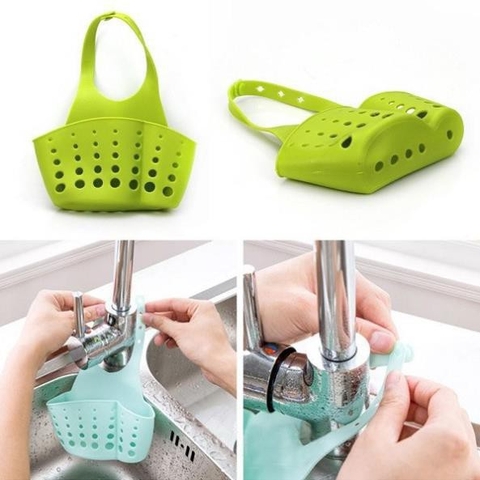 Giỏ 2 Lớp Đựng Dụng Cụ Rửa Chén Silicon Độ Bền Cao - Thiết Kế Thông Minh, Gọn Gàng Tối Ưu Không Gian