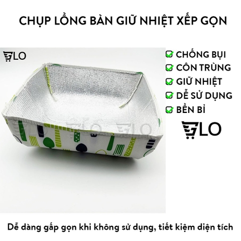Chụp Lồng Bàn Giữ Nhiệt Xếp Gọn Chắn Bụi Và Côn Trùng
