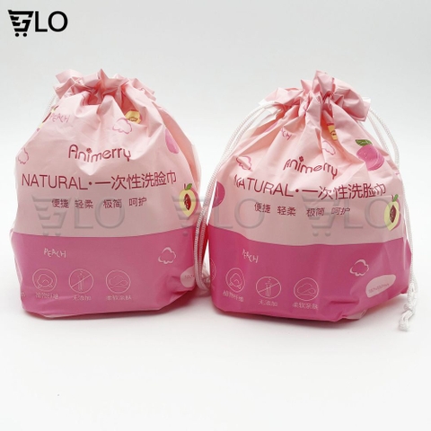 Khăn Lau Mặt Khô Cotton Animerry Dùng 1 Lần, Vệ Sinh, An Toàn, Cho Làn Da Nhạy Cảm