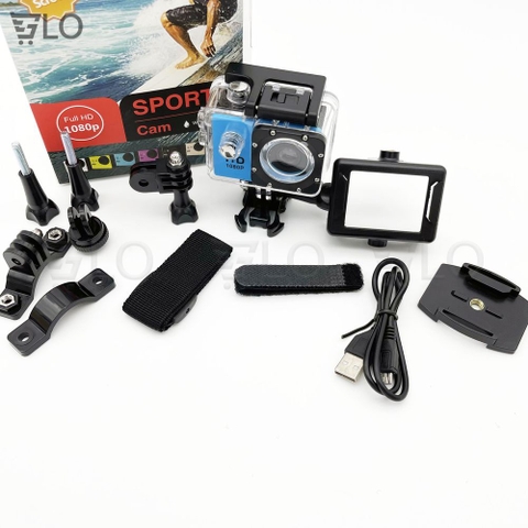 Camera Hành Trình A9 SJ4000 Gắn Mũ Bảo Hiểm Sport Camera 1080P, Cam Hành Trình Cho Xe Máy, Xe Đạp, Đi Phượt, Du Lịch