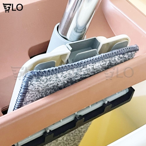 Bộ Cây Lau Nhà 2 Ngăn Kèm Thùng Tự Vắt Tiện Dụng