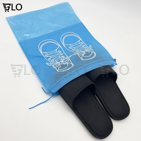 Túi Vải Đựng Giày Dép Dây Rút Chống Bụi - Chất Liệu Chống Thấm, Thoáng Khí, Tiện Lợi Du Lịch