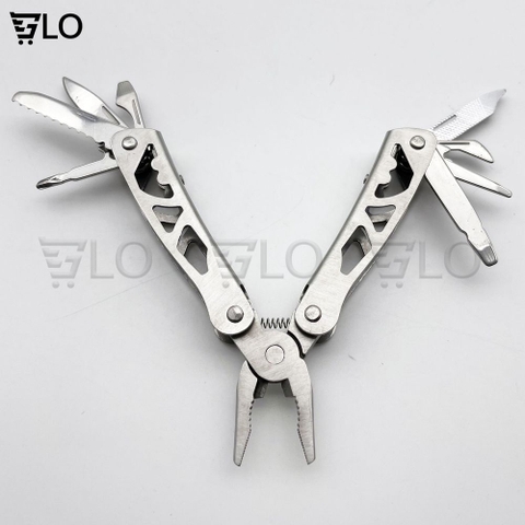 Kềm Thép Đa Năng 11.5cm, Gồm Tua Vít, Cưa, Dao, Dũa, Dùi, Mở Nắp Chai,..., Nhỏ Gọn Phù Hợp Đi Phượt