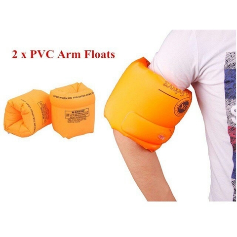 Combo 2 Chiếc Phao Tay Tập Bơi Cho Trẻ Em Và Người Lớn Đủ Màu Cam, Xanh, Hồng, Vàng