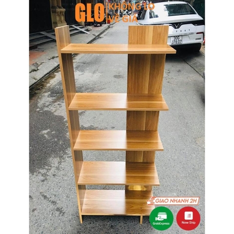 [Hỏa Tốc HCM] Kệ Sách Gỗ MDF Để Đồ Đa Năng 5 Tầng 115x40x15cm, Kệ Góc Tường Đa Dụng