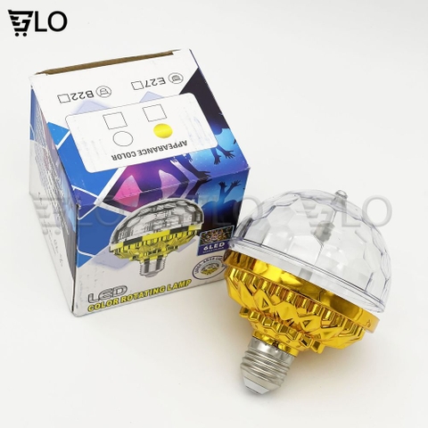 Bóng Đèn Led 7 Màu Vũ Trường Xoay Cảm Ứng Đuôi E27, Mang Không Gian Sống Động Ngay Tại Nhà Bạn