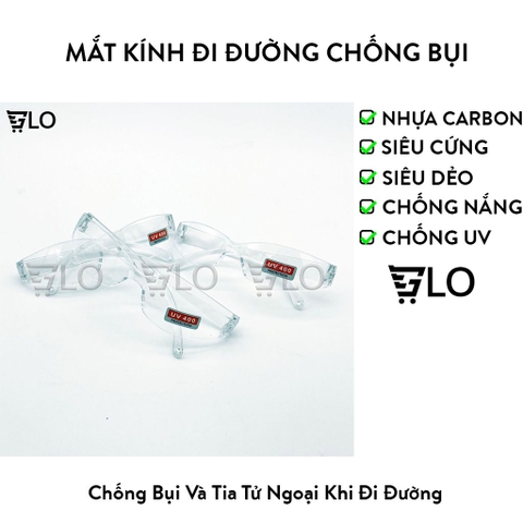 Mắt Kính Bảo Hộ Đi Đường Trắng Trong Cho Bé - Bảo Vệ Đôi Mắt Trẻ Em Toàn Diện
