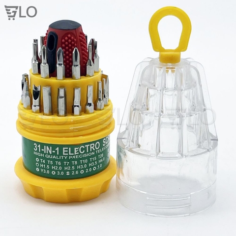 Bộ Vít Tròn Có 31 Đầu Thay Thế 31 In 1 Nhỏ Gọn, Sửa Chữa Dễ Dàng, Tiện Lợi
