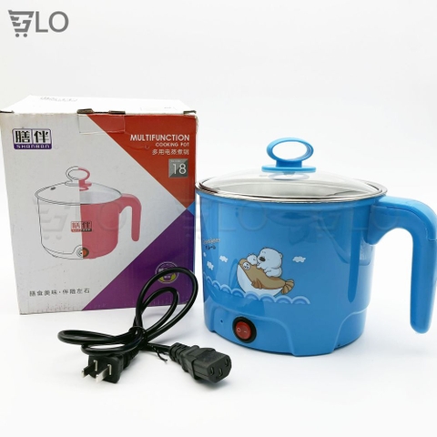 Ca Nấu Mì Không Có Lồng Hấp - Tay Cầm Dọc, Nấu Nước, Luộc Trứng Đa Năng Size 18cm