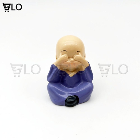 Bộ Tượng 4 Chú Tiểu Bốn Không, Mang Lại Bình Yên, May Mắn, Để Bàn Làm Việc, Xe Hơi, Để Trang Trí