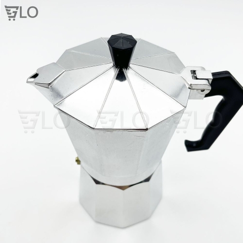 Bình Pha Cà Phê Mini Inox Moka 300ml, Phong Cách Kiểu Ý, Ấm Pha Cafe