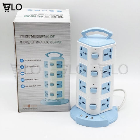 Ổ Cắm Điện Đa Năng 2-3-4-5 Tầng Tích Hợp 3 cổng USB