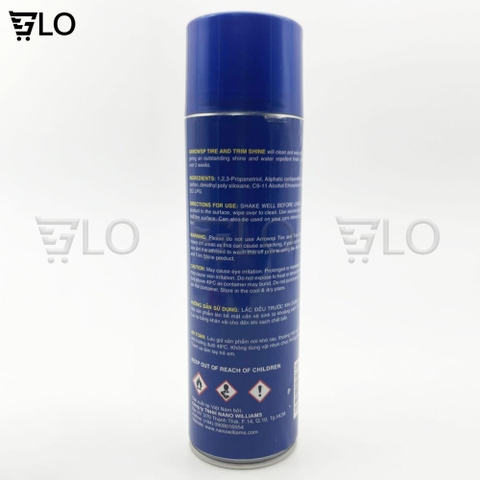 Chai Xịt Đánh Bóng Vỏ Xe Và Dưỡng Nhựa Đen Nhám Arrow Sp Tire & Trim Shine 500ml