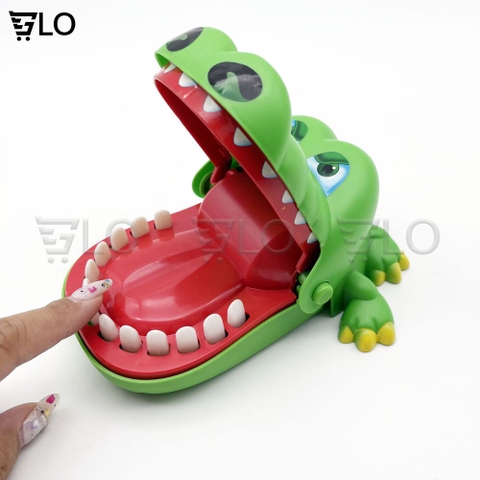 Trò Chơi Khám Răng Cá Sấu Cắn Tay Loại Lớn Có Led Và Âm Thanh, Thử Thách Lòng Can Đảm