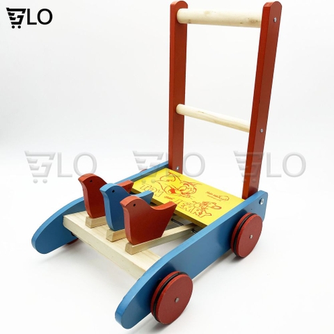 [Hỏa Tốc HCM] Xe Gỗ Tập Đi Hình Con Gà Kêu Lóc Cóc Cho Bé Yêu