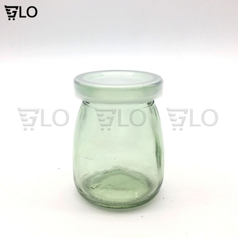 Combo 12 Hủ Đựng Sữa Chua Thủy Tinh 100ml Nắp Nhựa, Hũ Đựng Gia Vị, Chưng Yến