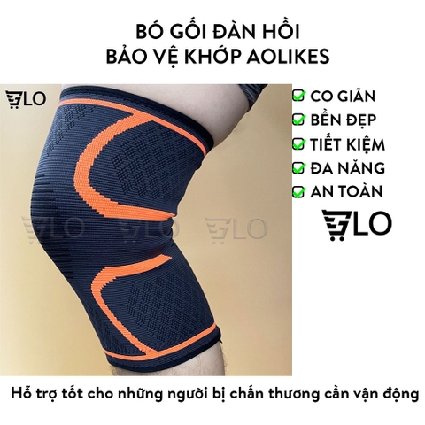 Bó gối đàn hồi bảo vệ khớp Aolikes(1 chiếc)