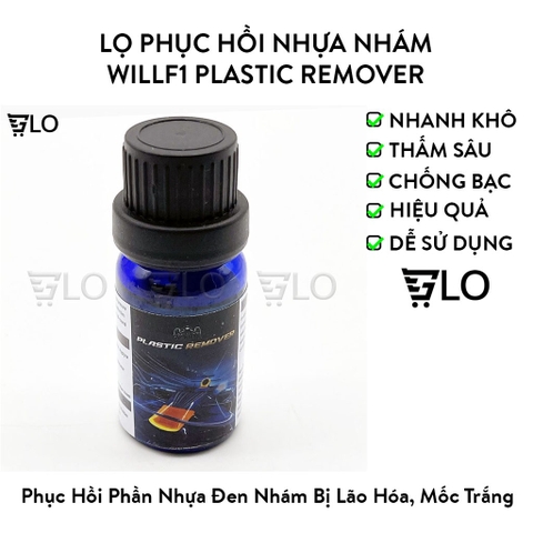 Lọ Phục Hồi Nhựa Nhám WILLF1 Plastic Remover Giúp Sáng Lại Màu Sơn Cho Xe