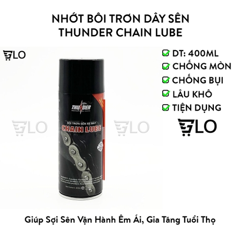 Chai Nhớt Bôi Trơn Dây Sên Thunder Chain Lube 400ml