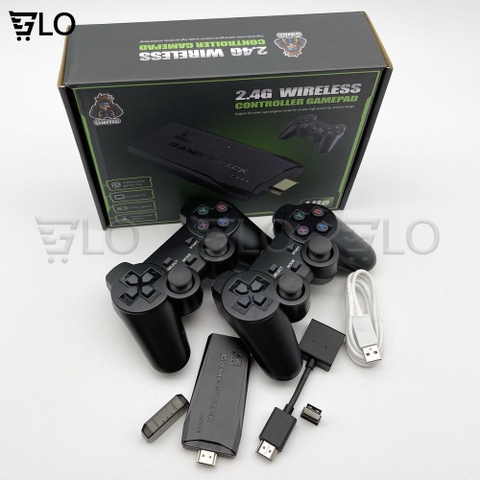 Máy Chơi Game Stick 4K 4 Nút HDMI Không Dây Hơn 3500-10000 Trò Chơi Cổ Điển PS1/ATARI/MAME/SFC/FC/GBA/GB/GBC/MD