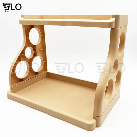 Kệ Nhựa 2 Tầng Lớn Đựng Vật Dụng Nhà Bếp 40 x 32 x 24cm