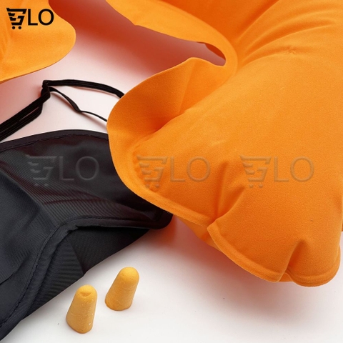 Bộ Gối Hơi Du Lịch 3 Trong 1 Du Lịch Văn Phòng Kèm Bịt Mắt Và Nút Tai, Người Bạn Đồng Hành Hoàn Hảo Cho Mọi Chuyến Đi