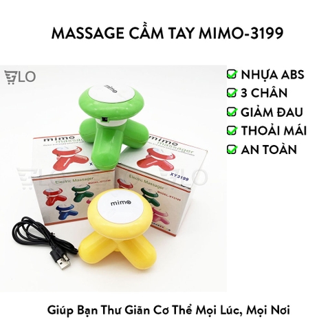 Massage Cầm Tay Mimo-3199, Giải Tỏa Căng Thẳng – Xua Tan Mệt Mỏi Ngay Tại Nhà