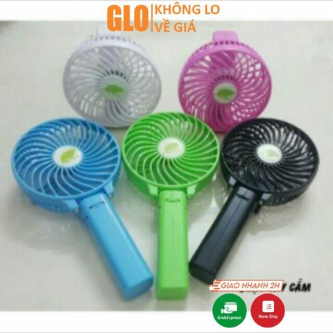 Quạt Cầm Tay Siêu Mát Mini Có Đèn Led Gấp Gọn Được