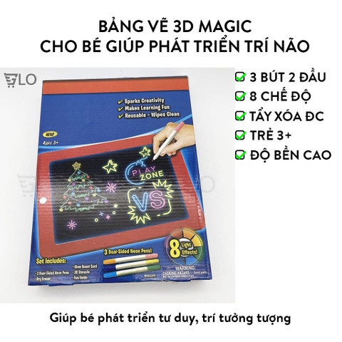 Bảng Vẽ 3D Magic Cho Bé Giúp Phát Triển Trí Não