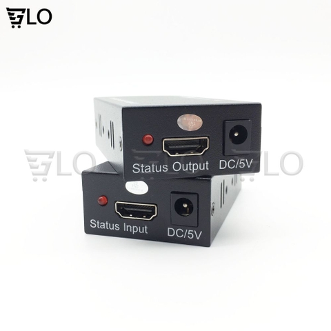 Bộ Thiết Bị Nối Dài HDMI Bằng Dây Lan 30-60m (Hdmi Extender 60m) - Bộ Kích Tín Hiệu HDMI Chống Nhiễu Cực Tốt