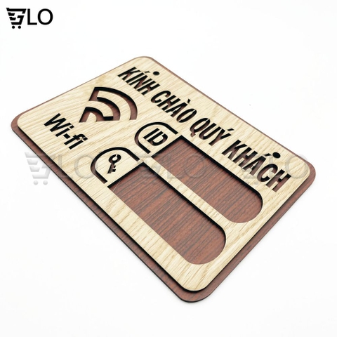 Bảng Gỗ Decor Wifi Password Treo Tường, Trang Trí Homestay, Tạo Điểm Nhấn Độc Đáo Cho Không Gian Của Bạn
