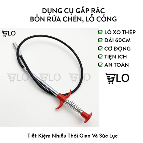 Dụng Cụ Gắp Rác Bồn Rửa Chén, Lỗ Cống - Thông Tắc Nhanh – Gắp Rác Gọn – Không Cần Gọi Thợ