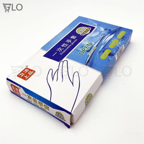 Bao Tay Nilon Dùng 1 Lần(Combo 100/200 Cái) - Sạch Sẽ – Tiện Dụng – Bảo Vệ Bàn Tay Mỗi Ngày